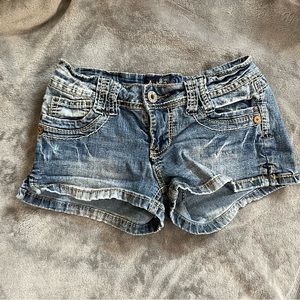 Angels mini jean shorts size SX
